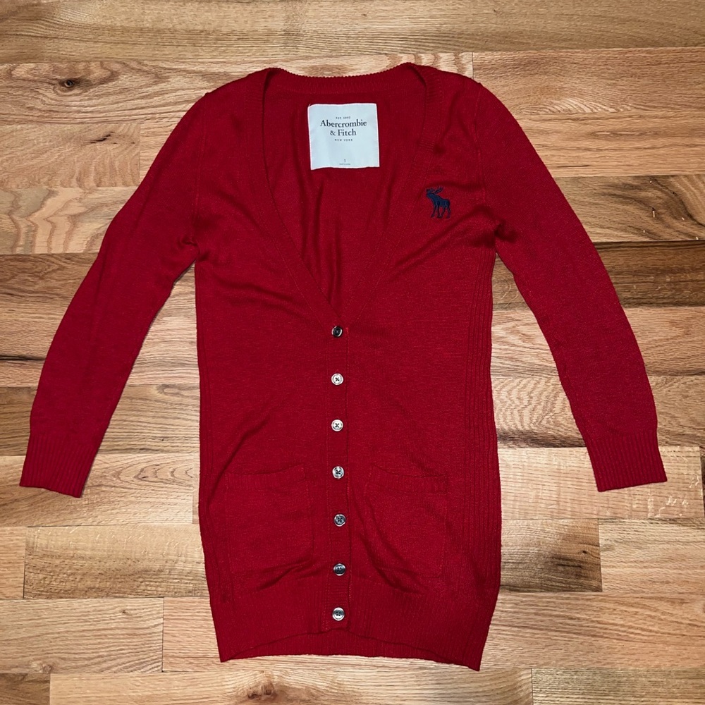 Abercrombie & Fitch Red Sweater, size small